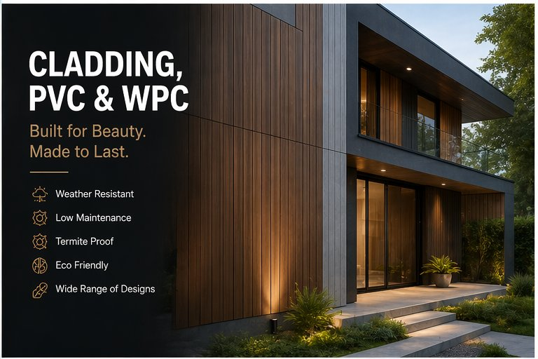 Cladding, PVC and WPC
